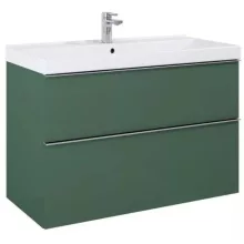   Arezzo design Monterey 80 alsószekrény szifonkivágással, 2 fiókkal, matt zöld AR-168561