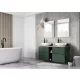 Arezzo design Monterey 100 alsószekrény 2 fiókkal és szifonkivágással, matt zöld AR-168562