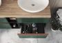 Arezzo design Monterey 100 alsószekrény 2 fiókkal és szifonkivágással, matt zöld AR-168562