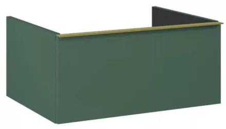 Arezzo design Monterey alsószekrény 1 fiókkal 60x45 cm, szifonkivágás nélkül, matt zöld AR-168563
