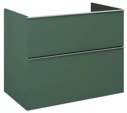 Arezzo design Monterey 80 alsószekrény szifonkivágás nélkül, 2 fiókkal, matt zöld AR-168566