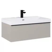   Arezzo design Monterey 80 alsószekrény szifonkivágással, 1 fiókkal, matt beige AR-168587