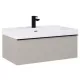 Arezzo design Monterey 80 alsószekrény szifonkivágással, 1 fiókkal, matt beige AR-168587