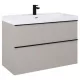 Arezzo design Monterey 80 alsószekrény szifonkivágással, 2 fiókkal, matt beige AR-168588