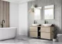 Arezzo design Monterey 100 alsószekrény 2 fiókkal és szifonkivágással, matt bézs AR-168589