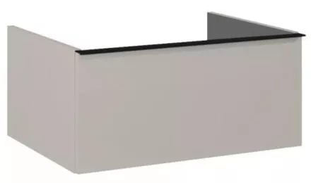 Arezzo design Monterey alsószekrény 1 fiókkal 60x45 cm, szifonkivágás nélkül, matt beige AR-168590