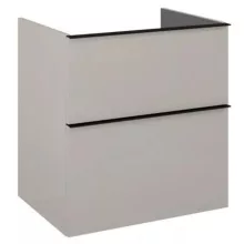   Arezzo design Monterey 60 alsószekrény mosdópulthoz szifonkivágás nélkül, 2 fiókkal, matt beige AR-168591
