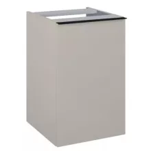   Arezzo design Monterey oldalszekrény szennyeskosárral 40x63,5 cm, 1 fiókkal, matt beige AR-168594