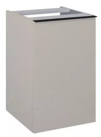 Arezzo design Monterey oldalszekrény szennyeskosárral 40x63,5 cm, 1 fiókkal, matt beige AR-168594
