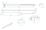 Arezzo design Monterey fogantyú 40 cm, matt fekete AR-168649