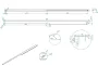 Arezzo design Monterey fogantyú 100 cm-es alsószekrényhez, fekete AR-168650