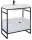 Arezzo design Nebo alsószekrény 80x45,5 cm, 1 fiókkal, fényes fehér, matt fekete AR-168672SET