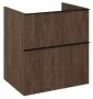 Arezzo design Monterey 60 alsószekrény mosdópulthoz szifonkivágás nélkül, 2 fiókkal, dió AR-168689