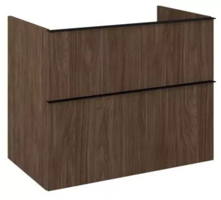 Arezzo design Monterey 80 alsószekrény szifonkivágás nélkül, 2 fiókkal, lincoln dió AR-168691