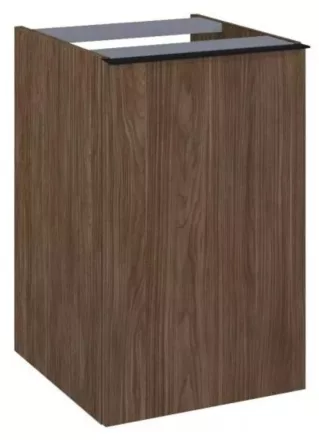 Arezzo design Monterey oldalszekrény szennyeskosárral 40x63,5 cm, 1 fiókkal, lincoln dió AR-168692