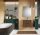 Arezzo design Etna 2 fiókos szekrény mosdóval 60x38,4 fekete fogantyúk, dió szín AR-168724