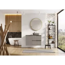   Arezzo design Monterey Glass 60 alsószekrény két fiókkal, matt beige AR-168741