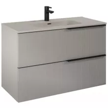   Arezzo design Monterey glass 100 cm-es alsószekrény két fiókkal,  matt beige AR-168747
