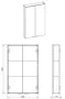 Arezzo design univerzális felsőszekrény 50x80 cm, matt zöld AR-168804