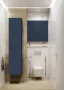 Arezzo design univerzális felsőszekrény 50x80 cm, matt kék AR-168806