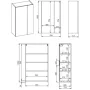 Arezzo design univerzális felsőszekrény 60x100 cm, matt beige AR-168809