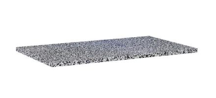 Arezzo design Terrazzo márvány mosdópult 80x46 cm, matt fekete mintázatú AR-168815