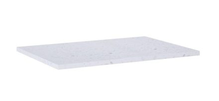 Arezzo design Terrazzo márványpult 72x49,4 cm, matt fehér mintázatú AR-168830