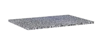 Arezzo design Terrazzo márványpult 72x49,4 cm, matt fekete mintázatú AR-168831