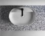Arezzo design Terrazzo márványpult 72x49,4 cm, matt fekete mintázatú AR-168831