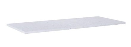 Arezzo design Terrazzo márványpult 122x49,4 cm, matt fehér mintázatú AR-168836