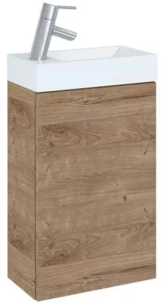 Arezzo design Mini alsószekrény mosdóval 40 cm, 1 ajtóval, canela tölgy AR-168991