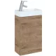 Arezzo design Mini alsószekrény mosdóval 40 cm, 1 ajtóval, canela tölgy AR-168991