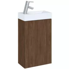   Arezzo design Mini alsószekrény mosdóval 40 cm, 1 ajtóval, lincoln dió AR-168992