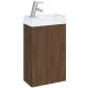 Arezzo design Mini alsószekrény mosdóval 40 cm, 1 ajtóval, lincoln dió AR-168992