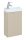 Arezzo design Mini alsószekrény mosdóval 40 cm, 1 ajtóval, matt beige AR-168995