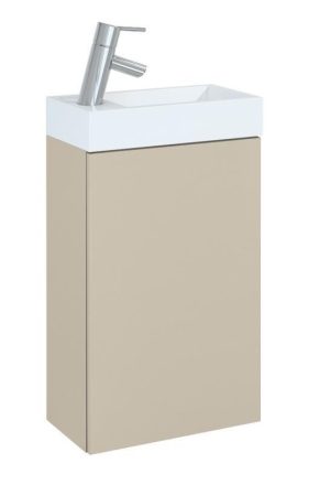 Arezzo design Mini alsószekrény mosdóval 40 cm, 1 ajtóval, matt beige AR-168995