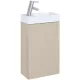 Arezzo design Mini alsószekrény mosdóval 40 cm, 1 ajtóval, matt beige AR-168995