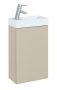 Arezzo design Mini alsószekrény mosdóval 40 cm, 1 ajtóval, matt beige AR-168995