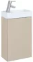 Arezzo design Mini alsószekrény mosdóval 40 cm, 1 ajtóval, matt beige AR-168995