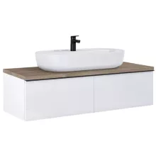   Arezzo design Monterey 120 alsószekrény két fiókkal, magasfényű fehér AR-169441