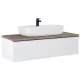 Arezzo design Monterey 120 alsószekrény két fiókkal, magasfényű fehér AR-169441