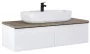 Arezzo design Monterey 120 alsószekrény két fiókkal, magasfényű fehér AR-169441