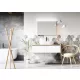 Arezzo design Monterey 160 alsószekrény két fiókkal, magasfényű fehér AR-169442