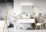 Arezzo design Monterey 160 alsószekrény két fiókkal, magasfényű fehér AR-169442