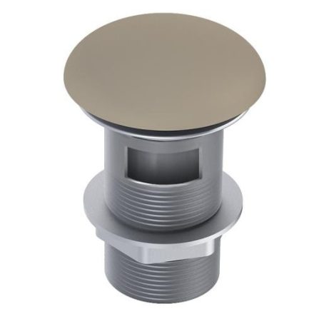 Arezzo design Click-Clack kerek mosdó leeresztő túlfolyóval, matt beige AR-169457