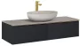 Arezzo design Monterey 120 alsószekrény két fiókkal, matt fekete AR-169463