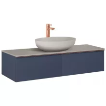   Arezzo design Monterey 120 alsószekrény két fiókkal, matt kék AR-169467