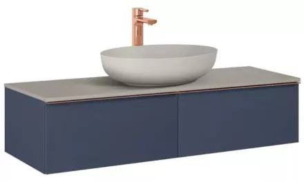 Arezzo design Monterey 120 alsószekrény két fiókkal, matt kék AR-169467
