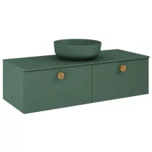   Arezzo design Monterey 120 alsószekrény két fiókkal, matt zöld AR-169468
