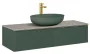 Arezzo design Monterey 120 alsószekrény két fiókkal, matt zöld AR-169468